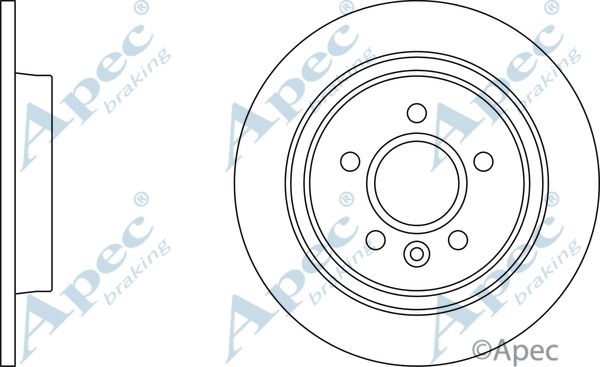 APEC BRAKING Jarrulevy DSK2983